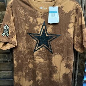 Dallas Cowboys Nike Brown 2023 Salute To Service Sideline T-Shirt